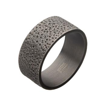  Antiqued Stainless Steel Magma Ring