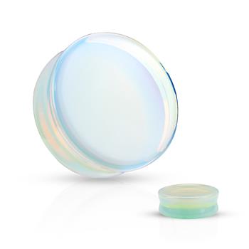  Argenon (Opalite) Semi Precious Stone Solid Saddle Fit Plug