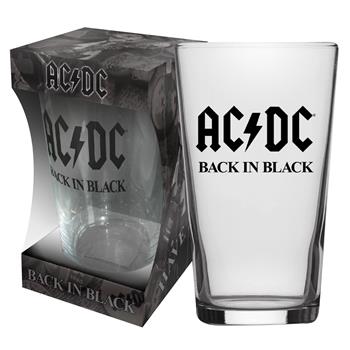 AC/DC Back in Black Beer Glass