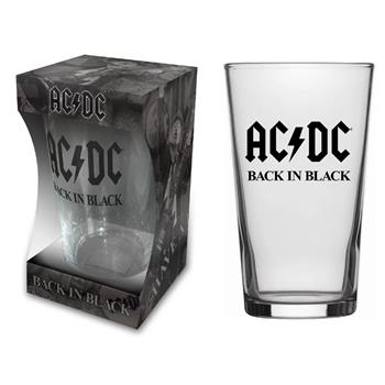 AC/DC Back in Black Beer Glass