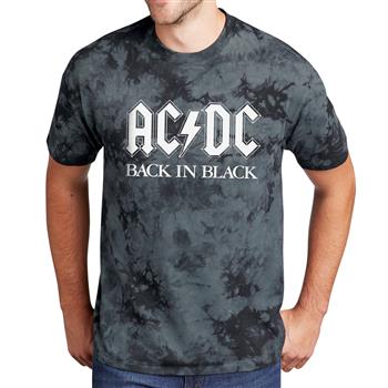 AC/DC Back in Black Tie Dye T-Shirt