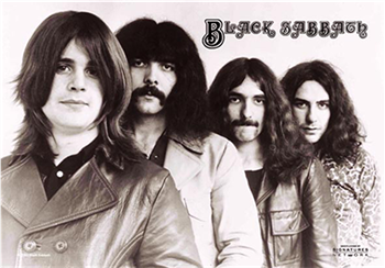 Black Sabbath Band Photo Flag