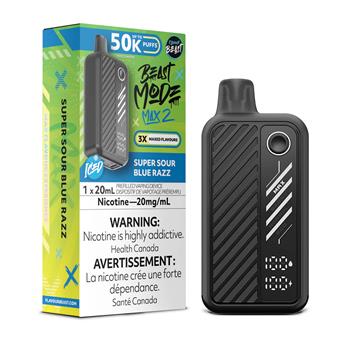  BEAST MODE MAX 2 50K - SUPER SOUR BLUE RAZZ (ICED)