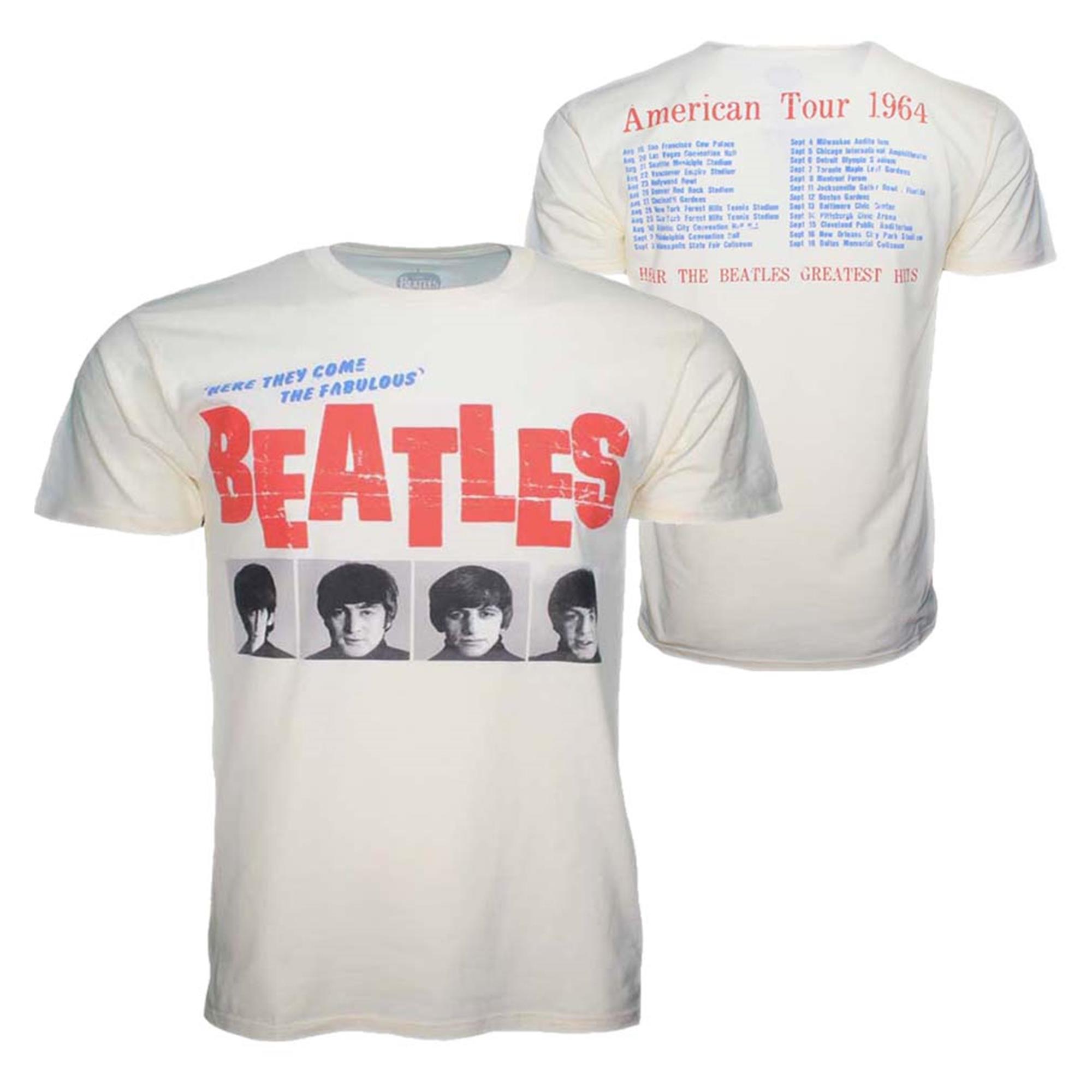 Beatles American Tour 64 Cream T-Shirt