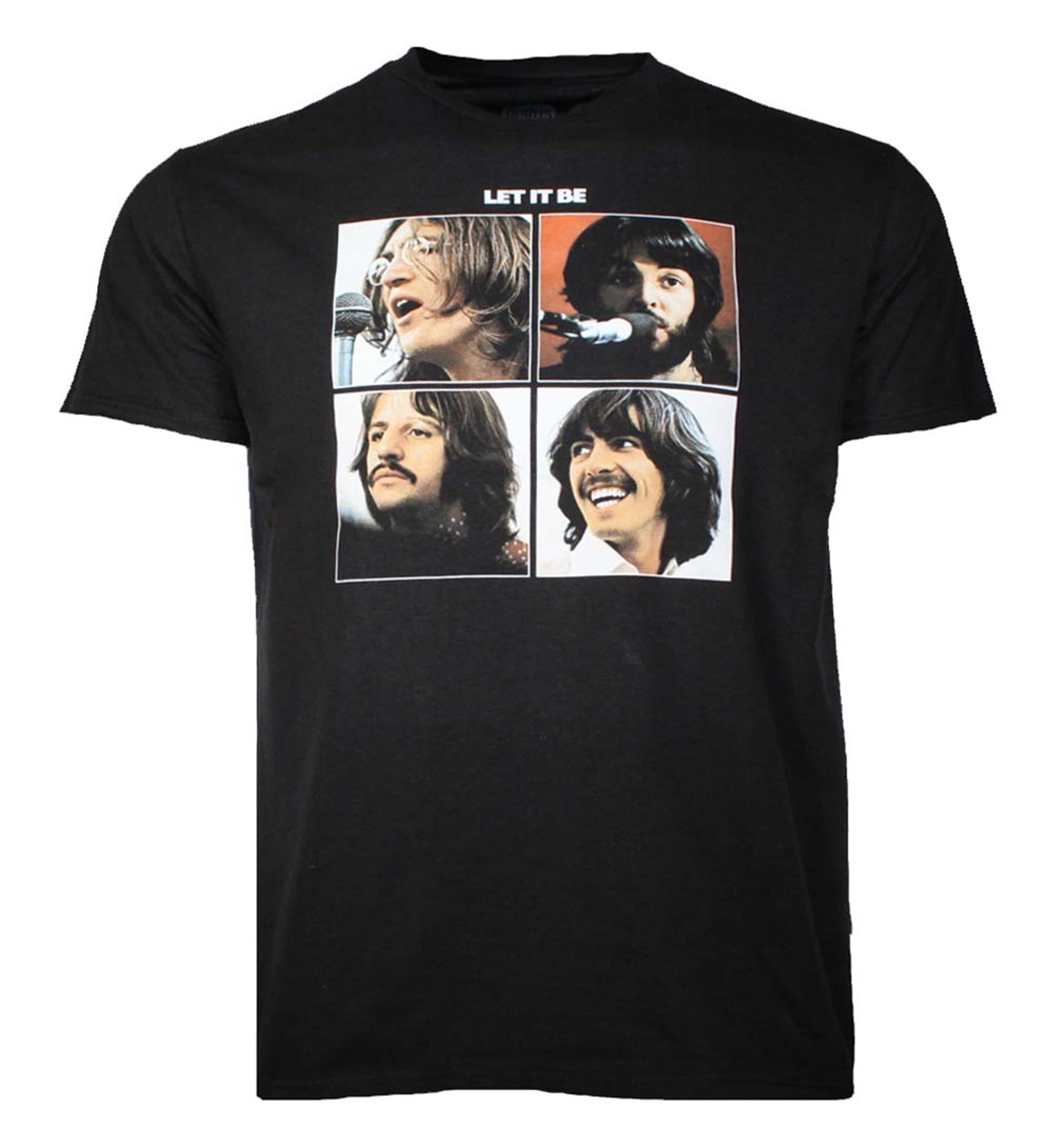 Beatles Beatles Let It Be Black T-Shirt | Loudtrax