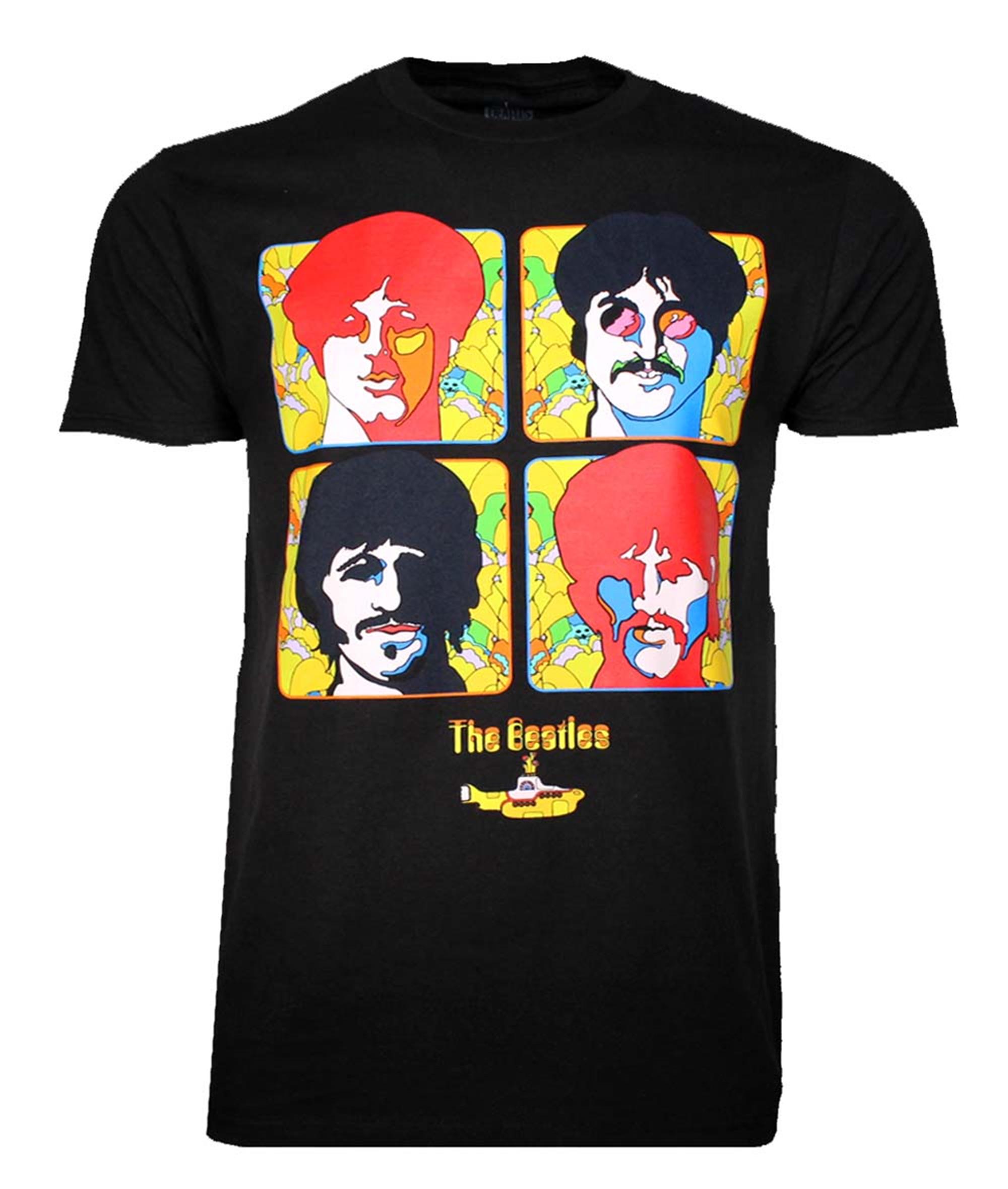 Beatles Beatles Yellow Sub 4 Portraits T-Shirt | Loudtrax