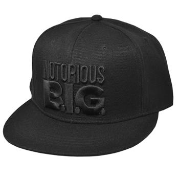 Notorious B.I.G. Black 3D embroidered Logo Snapback