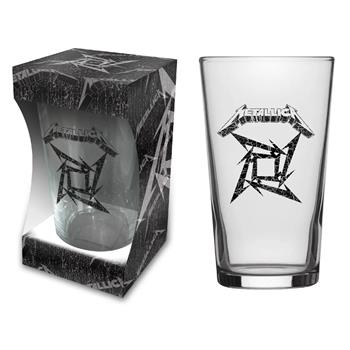 Metallica Black Album Beer Glass