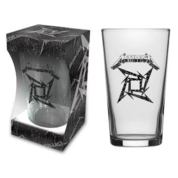Metallica Black Album Beer Glass