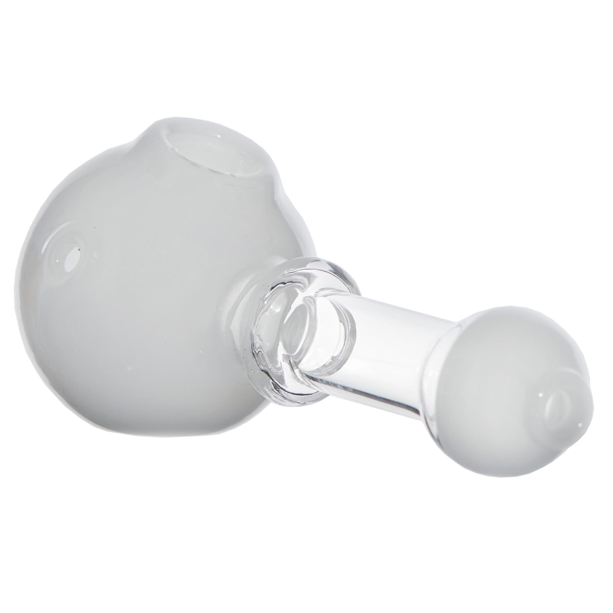 BLACK AND WHITE GLASS PIPE