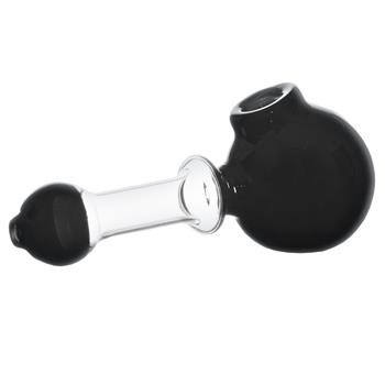  BLACK AND WHITE GLASS PIPE
