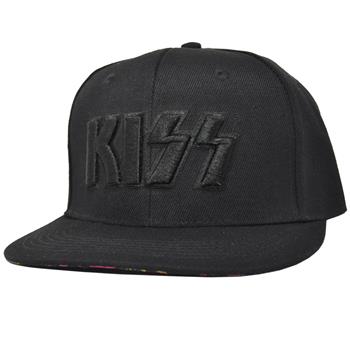 KISS Black Logo Snapback Hat