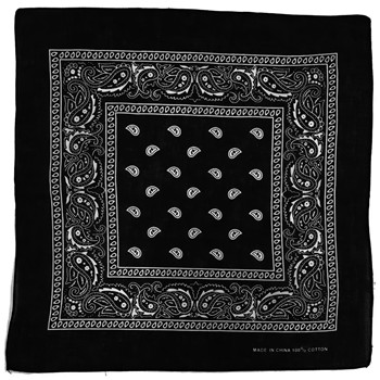 Generic Black Paisley Bandana