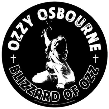 Ozzy Osbourne Blizzard of Ozz Round Backpatch