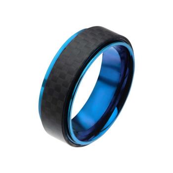  Blue IP And Solid Carbon Fiber Ring