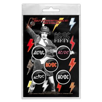 AC/DC Bolt Array Button Pin Set