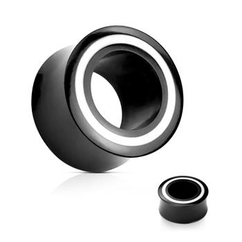  Bone Inlay Organic Horn Saddle Fit Tunnel Plug