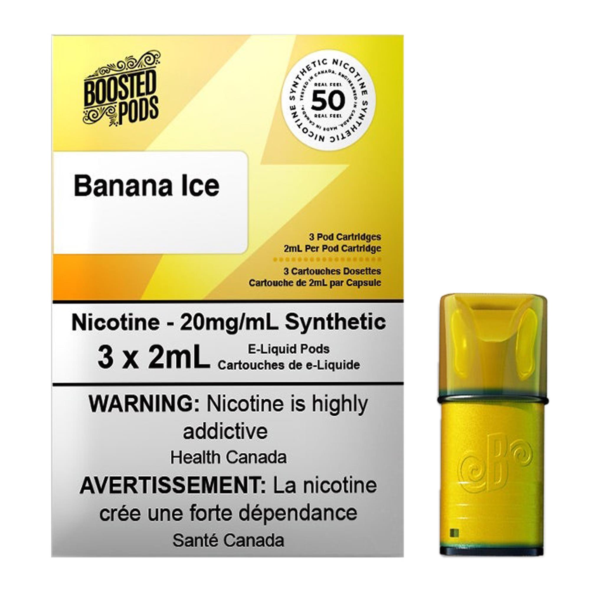 STLTH BOOSTED BANANA ICE PODS