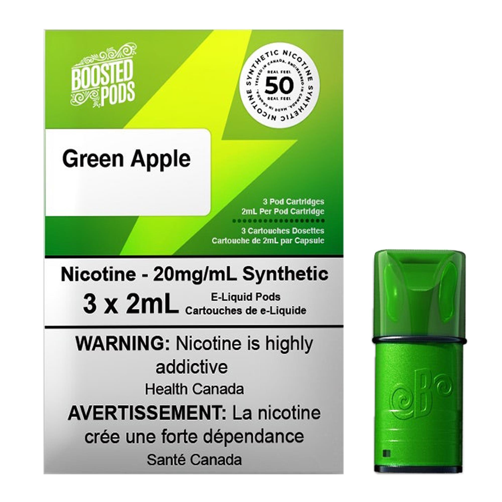 STLTH BOOSTED GREEN APPLE PODS