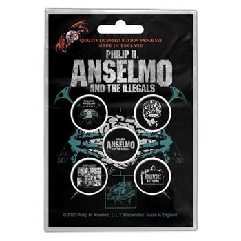 Philip H. Anselmo & The Illegals Brain Button Pin Set