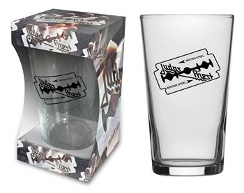 Judas Priest British Steel Beer Glass