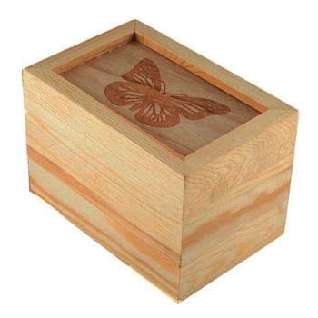  BUTTERFLY SIFT PINE WOOD BOX