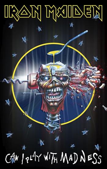 Iron Maiden Can I Play with Madness Premium Flag