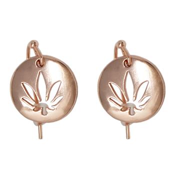  CANNA CUT OUT ROSE GOLD EARRINGS