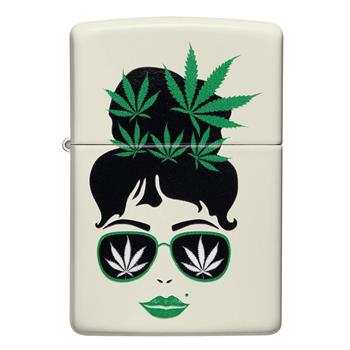  Cannabis Glow in The Dark Zippo