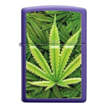  Cannabis Purple Matte Zippo