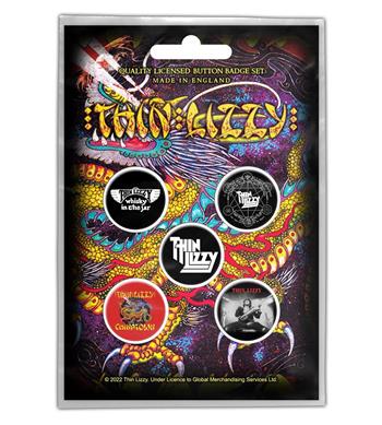 Thin Lizzy Chinatown Button Button Pin Set