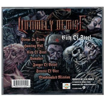 Untimely Demise City Of Steel CD