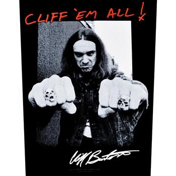 Metallica Cliff Em All Backpatch