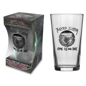 Twisted Sister Come Out And Play Beer Glass