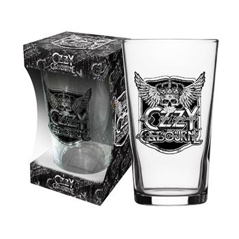 Ozzy Osbourne Crest Beer Glass