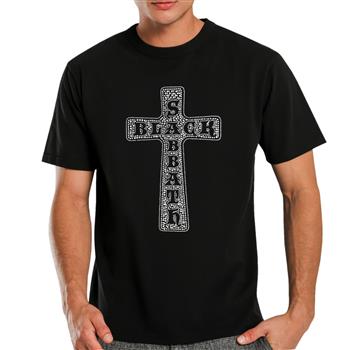 Black Sabbath Cross Diamante T-Shirt