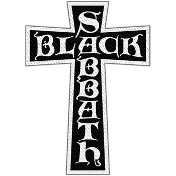 Black Sabbath Cross Logo Cut Out Patch