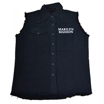 Marilyn Manson Cross Logo Sleeveless Vest