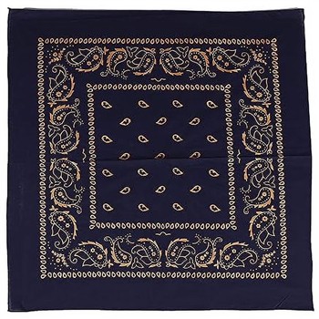 Generic Dark Blue & Gold Paisley Bandana