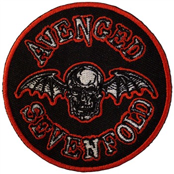 Avenged Sevenfold Deathbat Orange Border Patch