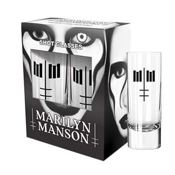 Marilyn Manson Defiant Face Shot Glass Set