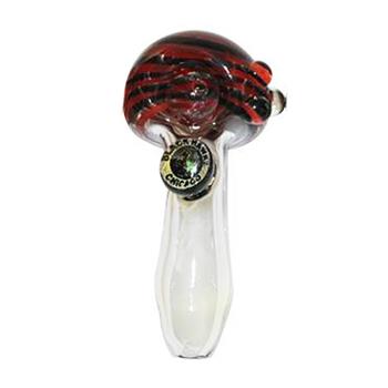  DICHRO CHIP CHICAGO BLACKHAWKS GLASS SPOON HAND PIPE