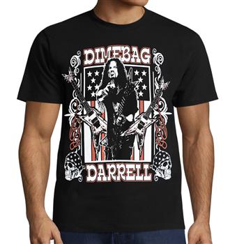 Pantera Dimebag Guitars/Flag T-Shirt