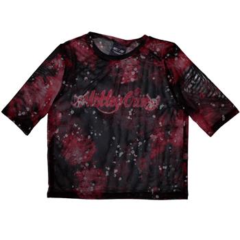 Mötley Crüe Dr. Feelgood Logo Mesh Crop Top