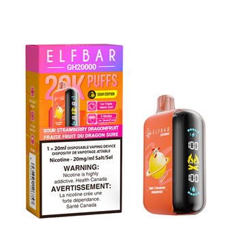  ELFBAR GH20000 - SOUR STRAWBERRY DRAGONFRUIT