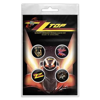ZZ Top Eliminator Button Pin Set