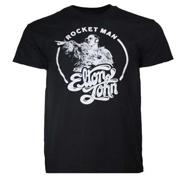 Elton John Elton John Rocket Man Circle T-Shirt
