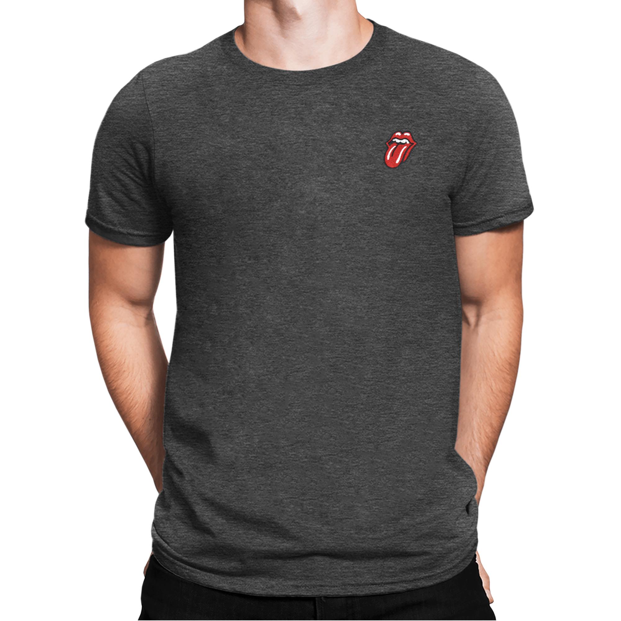 minimal Tid præst Rolling Stones Embroidered Pocket Logo T-Shirt Men | Loudtrax
