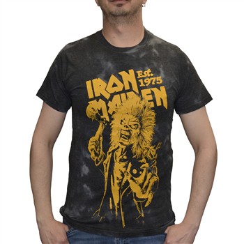 Iron Maiden Est. 1975 Axe Eddie [Dip-Dye] T-Shirt