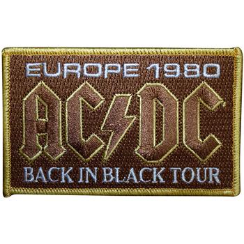 AC/DC Europe 1980 Back in Black Tour Patch